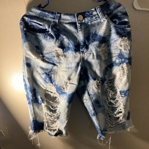 Denim shorts